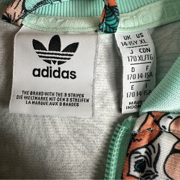 Adidas Zoo Print Track Jacket. Size XL (Junior) - Picture 9 of 10